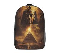 kaiyun Antiguo Egipto Mochilas Hombre Chicas Arte de pirámides místicas Bolsas Para Trabajo,viaje,diario,escolar Y Escolares De Gran Capacidad 17inch