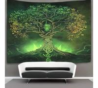 kaiyun Árbol del mundo Tapiz Para Colgar En La Pared, Rune Art Norse Art Wall Tapestry, Para Decoración De Dormitorio, Celebración De Fiesta De Cumpleaños O Fondo De Jardín 180cmx230cm
