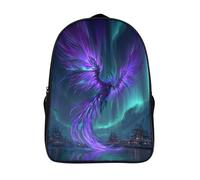 kaiyun Arctic Frozen Fénix Mochilas Escolares Niña Niño Backpack Juveniles Adolescentes Aurora boreal Bolsas Multi-bolsillo 16 inch