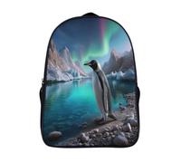 kaiyun Arctic Pingüinos Mochila Escolar Para Niños Aurora boreal Viaje Bolsas Para Portátil Adolescentes Alta Capacidad Bolsa De Escuela 16 inch