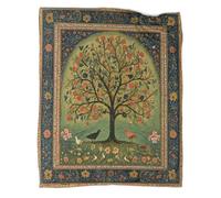 kaiyun Arte de árbol Florido Manta De Sofá Estilo de Miniatura Persa Colcha Patchwork Súper Suave,Ligera, Y Cómoda,Funda Nórdica 70x80inch(180x200cm)