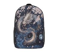 kaiyun Arte de Dragónes Mochila Escolar Para Niños Estilo mítico japonés Viaje Bolsas Para Portátil Adolescentes Alta Capacidad Bolsa De Escuela 17inch
