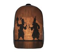 kaiyun Arte de títeres de sombras Bolsa Unisex, Mochila Escolar Para Adolescentes Ultraligero 17inch