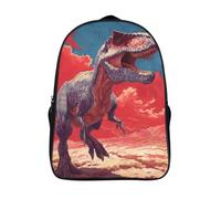 kaiyun Arte gouache de un dinosaurio Mochilas Escolar Impresos En 3D Estudiantes De Primaria Y Secundaria Bolsas 16 inch