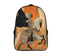 kaiyun Arte Jeroglífico Egipcio Mochila Escolar Para Niños Gran Capacidad Ghost Rider En 3D Para Estudiantes De Primaria Y Secundaria De 16 inch