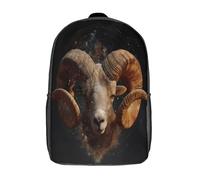 kaiyun Astrología de Aries Bolsa Unisex, Mochila Escolar Para Adolescentes Ultraligero 17inch
