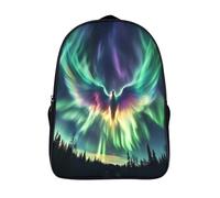 kaiyun Aurora irrumpe en el cielo nocturno Mochilas Hombre Chicas Fénix Bolsas Para Trabajo,viaje,diario,escolar Y Escolares De Gran Capacidad 16 inch