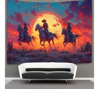 kaiyun Bandido con sombrero Tapiz Para,Desierto And Cactus Tapices Artísticos Decoración Para Colgar En La Pared Para Sala De Estar Dormitorio 180cmx230cm