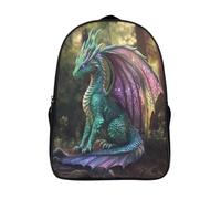 kaiyun Beautiful Mother Dragón Mochila Escolar Para Niños Arcoíris-colored Double Wings Viaje Bolsas Para Portátil Adolescentes Alta Capacidad Bolsa De Escuela 16 inch