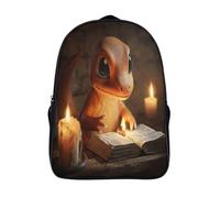 kaiyun Bebé dragón leyendo la Biblia Mochila Escolar Para Niños Gran Capacidad En 3D Para Estudiantes De Primaria Y Secundaria De 16 inch