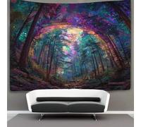 kaiyun Bosque fantástico con vista a la montaña Tapiz Tapices De Pared,Colcha De Pícnic, Decorativo Toalla De Playa 150cmx200cm