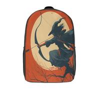 kaiyun Bruja voladora con arco y flecha Mochilas Para Chicos Y Chicas Adolescentes Bolsa De Escuela 17inch Gran Capacidad Con Hebilla De Ajust
