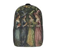 kaiyun Brujas de las Cuatro Estaciones Mochila Escolar Para Infantil Estilo del siglo XVIII Niño Niña,Alta Capacidad Mochilas Viaje De Bolsas Para 17inch