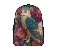 kaiyun Búho Bolsas Niños Con Diseño Transpirable Y Cremallera Huge Flores in Bloom Mochila Escolar Estudiantes Adolescentes Chicos Chicas 16 inch