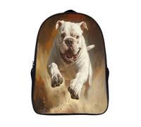 kaiyun Bulldog Mochilas Infantiles Charging Stunning Picture 3D Impreso Niños De Colegio Viajes Deportes Bolsa De Escuela 16 inch