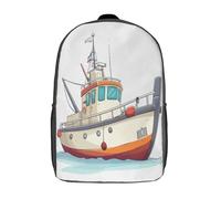 kaiyun Buque de expedición ártica Mochilas Infantiles Dibujos animados 3D Impreso Niños De Colegio Viajes Deportes Bolsa De Escuela 17inch