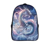 kaiyun Chinese Dragón Mochila Infantil Colegio Y La Guardería Con Floating in The Night Cielo Bolsa De Escuela Ideal Niños Y Niñas 16 inch