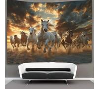 kaiyun Cielo Caballo Corriendo Tapices Para,sala De Estar,apartamento,dormitorio,decoración Artística De PaRojo 150cmx200cm