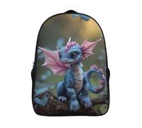 kaiyun Cute Baby Dragón Mochila Niña Chicos Chinese Dragón Escolares Adolescentes Bolsa De Escuela Infantil 16 inch