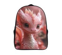 kaiyun Cute Baby Dragón Mochilas Escolares Niña Niño Backpack Juveniles Adolescentes Chinese Dragón Bolsas Multi-bolsillo 16 inch
