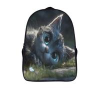 kaiyun Cute Gato Lying on The Grass Mochilas Escolares Adolescentes Para Escuela Intermedia Niño Y Niñas Bolsas Escolares 16 inch