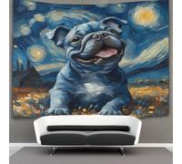 kaiyun Cute Perro Tapiz Para Colgar En La Pared,Night Cielo Tapices Arte De Pared Estético Decoración Del Hogar Para Sala De Estar Dormitorio 180cmx230cm