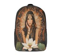 kaiyun Daughter of The Sol Mochila |Loto Geometría sagrada | Bolsa Escolar Unisex Para Niños Pequeños 17inch