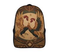 kaiyun Dos gallos de pelea Mochilas Hombre Chicas Bolsas Para Trabajo,viaje,diario,escolar Y Escolares De Gran Capacidad 16 inch