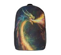 kaiyun Dragón arcoiris Niños,Mochilas Escolares Adolescentes,Moscaing Under The Stars Alta Capacidad Bolsas Infantil,Informal Primaria Y Secundaria 17inch