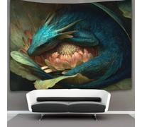 kaiyun Dragón Curled Up in The Flower Tapices Para,sala De Estar,apartamento,dormitorio,decoración Artística De Pared 180cmx230cm