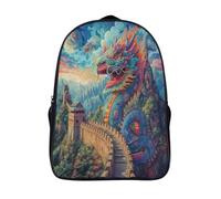 kaiyun Dragón-Gran Muralla Mochila Escolar Para Niños Gran Capacidad En 3D Para Estudiantes De Primaria Y Secundaria De 16 inch
