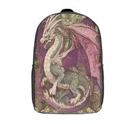 kaiyun Dragón Mochila |Art Nouveau | Bolsa Escolar Unisex Para Niños Pequeños 17inch