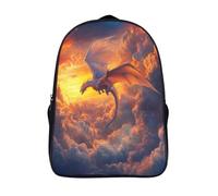 kaiyun Dragón Mochila Infantil Colegio Y La Guardería Con Volando Above The Clouds Bolsa De Escuela Ideal Niños Y Niñas 16 inch