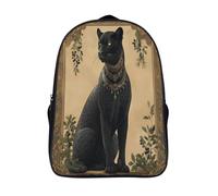 kaiyun Egyptian Style Leopard Niños, Niñas Y Adolescentes, Bolsa De Escuela Ligera Para Portátil, Art Nouveau Mochila Informal 16 inch