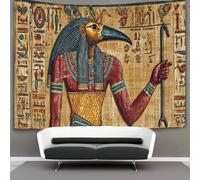 kaiyun El antiguo dios egipcio Thoth sosteniendo un Cetro y Ankh Tapices Para,sala De Estar,apartamento,dormitorio,decoración Artística De Pared 70cmx100cm
