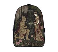 kaiyun El caballero frente a la princesa Mochila Bolsas Escolar De Impresos En 3D De Para Niños Niñas Estudiantes De Primaria Y Secundaria 39x29x16cm