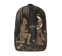 kaiyun El caballero frente a la princesa Niños, Niñas Y Adolescentes, Bolsa De Escuela Ligera Para Portátil, Mochila Informal 17inch