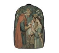 kaiyun El rey entrega al bebé a una pareja pobre Mochila Escolar Para Niños Viaje Bolsas Para Portátil Adolescentes Alta Capacidad Bolsa De Escuela 17inch