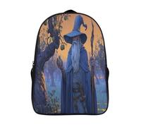 kaiyun El viejo mago se encontraba en el huerto al anochecer Bolsa Unisex, Mochila Escolar Para Adolescentes Ultraligero 16 inch
