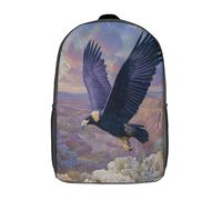 kaiyun Enorme águila Takes Off from The Rocky Cliff Mochila Escolar Para Infantil Niño Niña,Alta Capacidad Mochilas Viaje De Bolsas Para 17inch