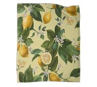 kaiyun Estampado Realista de un limonero Colchas Patchwork,Suaves Y Mantas De Franela Estampada para Casa Y Camping 50x60inch(127x152cm)
