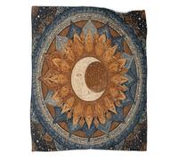 kaiyun Estilo Bohemio Ropa Cama para AdolescenteMandala Celestial Estampada Manta De Felpa Cómoda Y Suave Y Esponjosa Adecuada para Sofá Cama Sofá 40x50inch(100x130cm)