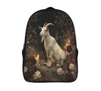 kaiyun Estilo gótico romántico, cabras nobles Mochila Niña Chicos Bolsa De Escuela Adolescentes Colegio Infantil 39x29x16cm