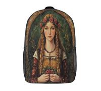 kaiyun Estilo medieval Mochila Escolar Para Niños Gran Capacidad Diosa del cortejo En 3D Para Estudiantes De Primaria Y Secundaria De 17inch