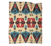kaiyun Estilo Nativo Americano Manta Ropa De Cama para 3D Patrón de Agua Colcha Patchwork De Felpa Impresa Digitalmente para Niños Y Niñas 70x80inch(180x200cm)