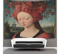kaiyun Estilo renacentista Decoraciones Tapiz Para Colgar En La Pared Mujer hermosa Impresión 3D Manta De Pared Póster Ideal Como Decoración De Habitación, Salón Y Dormitorio 130cmx150cm