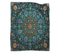 kaiyun Exquisitos Patrones de Mandalas Colchas Patchwork,Suaves Y Mantas De Franela Estampada para Casa Y Camping 60x80inch(150x200cm)