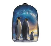 kaiyun Familia de pingüinos Mochila Niña Chicos Bolsa De Escuela Adolescentes Colegio Infantil 17inch