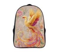 kaiyun Fénix dorado Dancing in The Sky Bolsas Niños Con Diseño Transpirable Y Cremallera Mochila Escolar Estudiantes Adolescentes Chicos Chicas 16 inch