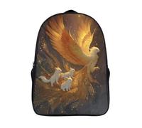 kaiyun Fénix Flying in The Sky, Three Little White FBueyes Mochila Niña Chicos Bolsa De Escuela Adolescentes Colegio Infantil 16 inch